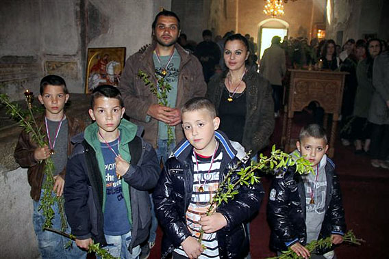 Лазарева субота свечано прослављена у манастиру Ђурђеви Ступови
