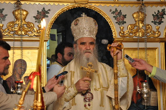 Митрополит Амфилохије и епископи Јустин и Јоаникије служили Литургију у Подгорици