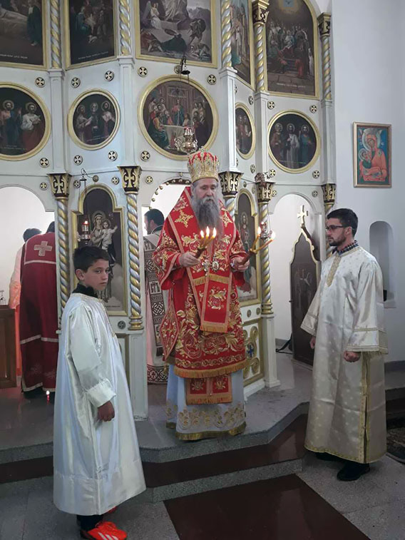 У Недјељу пету Васкршњег поста Епископ Јоаникије служио Литургију у Павином Пољу