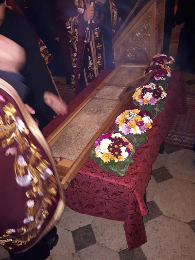 У Саборном храму у Никшићу свечано дочекане светиње Светог Саве