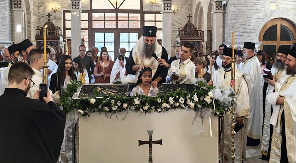 Патријарх Порфирије обавио саборно крштење