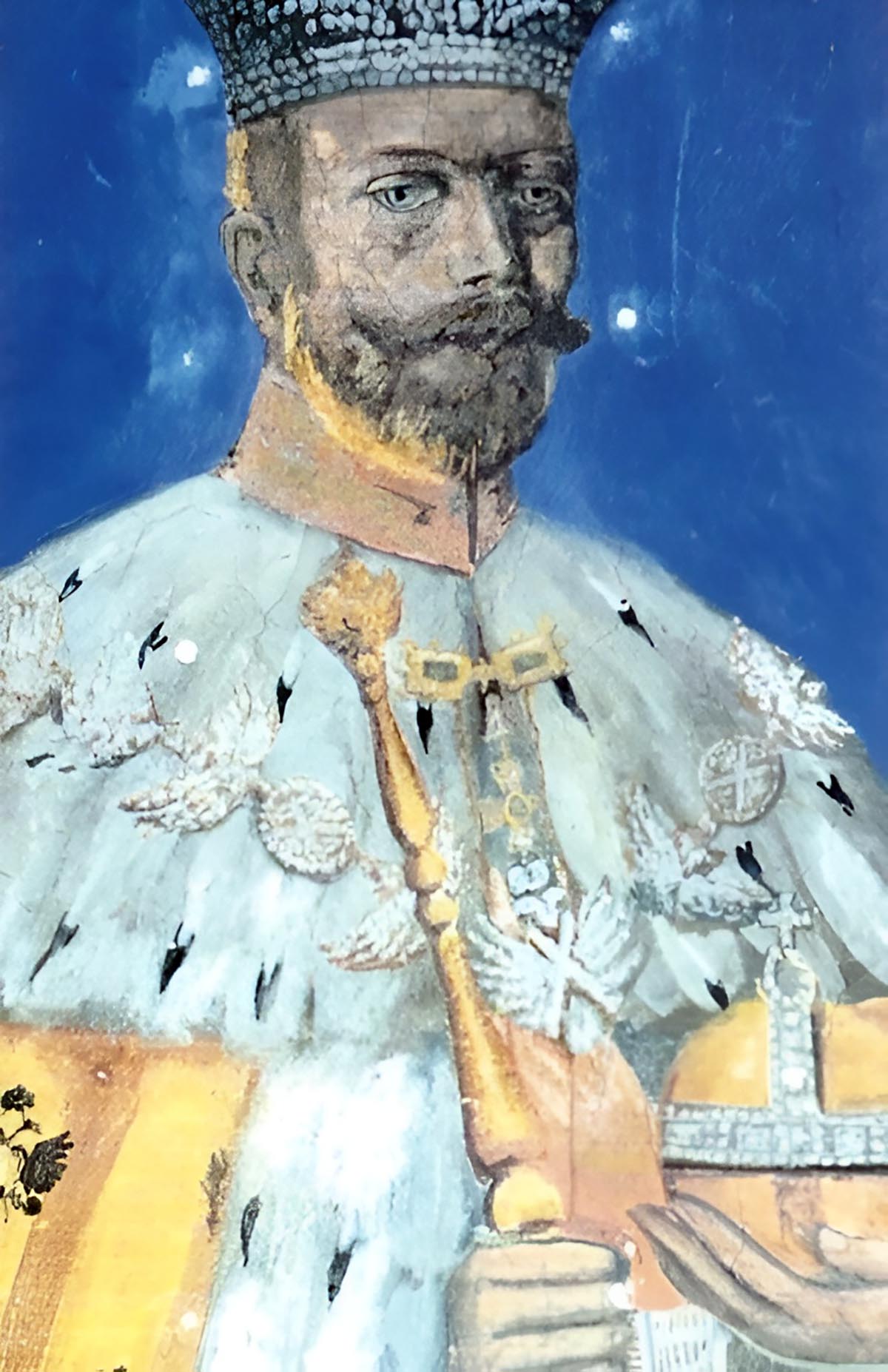 Скривени портрет цара Николаја II Романова у цркви Светог Саве у Манастиру Жичи