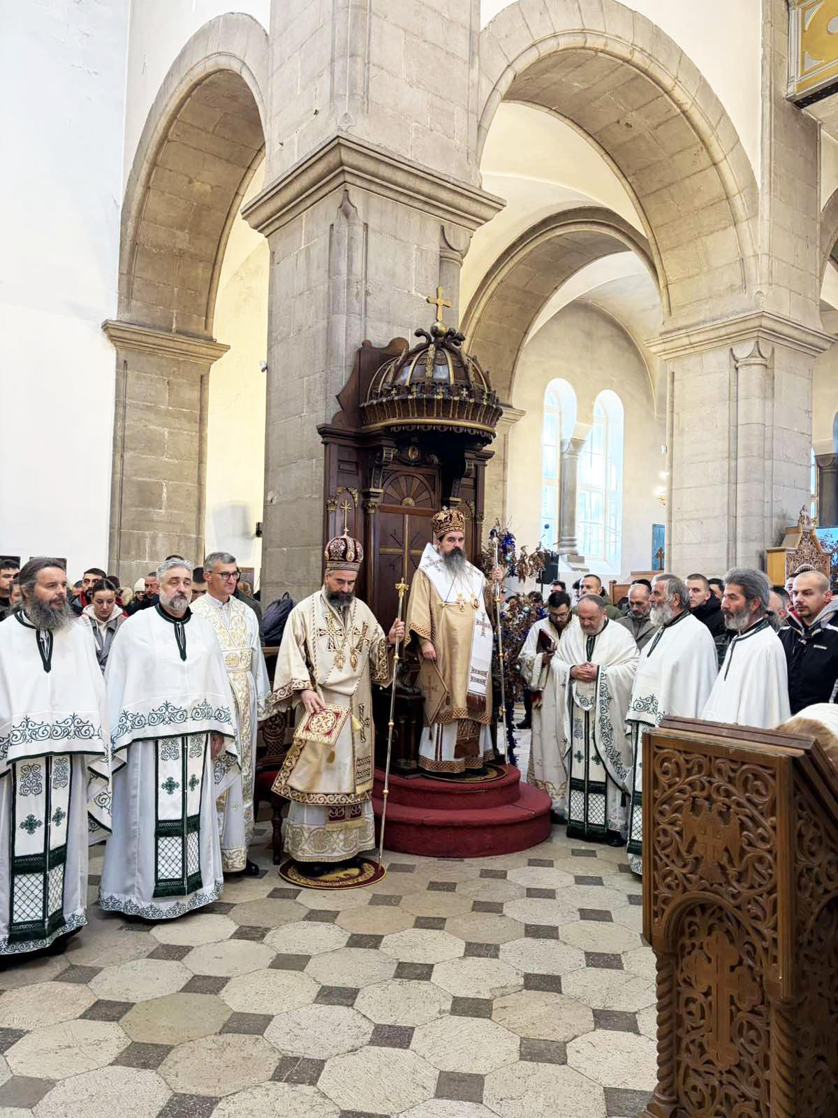 Архијерејска Литургија у Саборном Храму Светог Василија Острошког у Никшићу