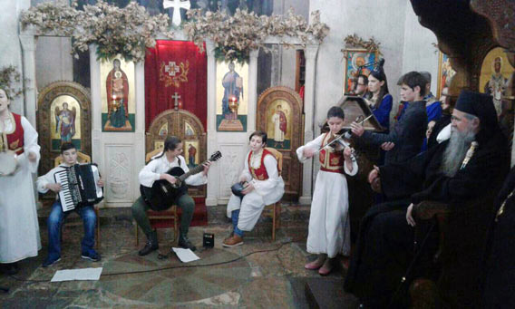 Традиционални Божићни пријем у манастиру Ђурђеви Ступови