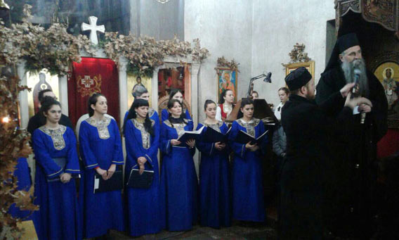 Традиционални Божићни пријем у манастиру Ђурђеви Ступови