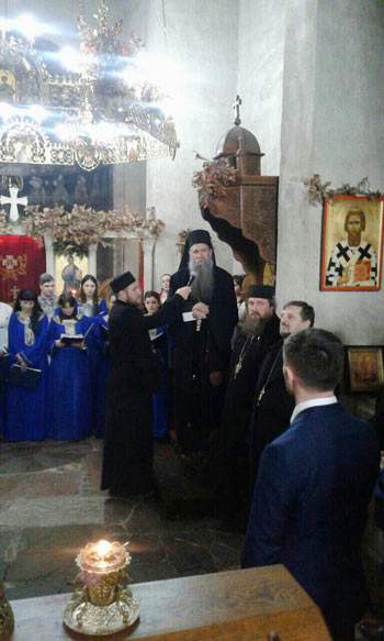 Традиционални Божићни пријем у манастиру Ђурђеви Ступови