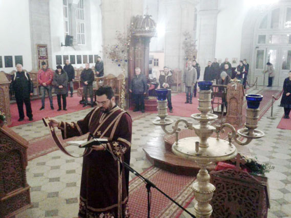 Молебан на почетку Нове године у Саборном храму у Никшићу