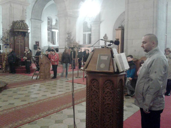 Молебан на почетку Нове године у Саборном храму у Никшићу