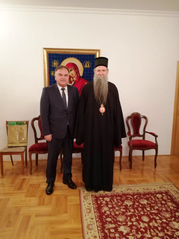 Предсједник Иванић посјетио Епархију будимљанско-никшићку