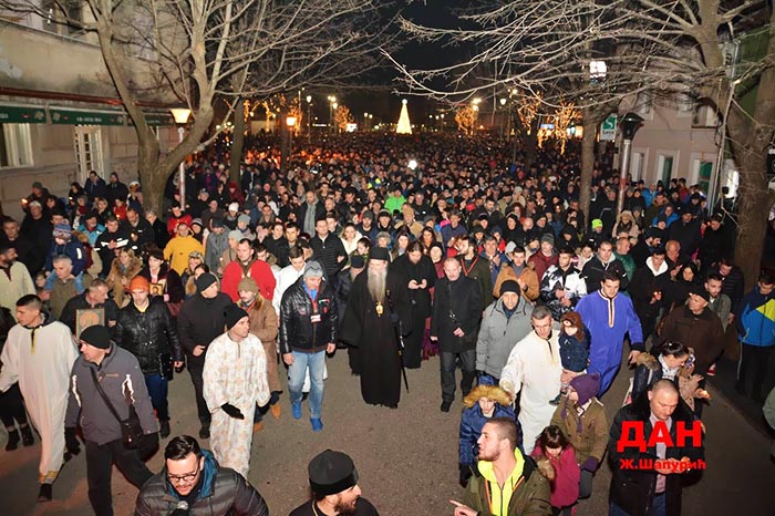 Молитвену литију у Никшићу предводио Епископ Јоаникије