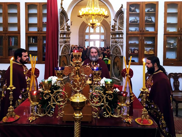 Прослава Божића у Саборном храму у Никшићу