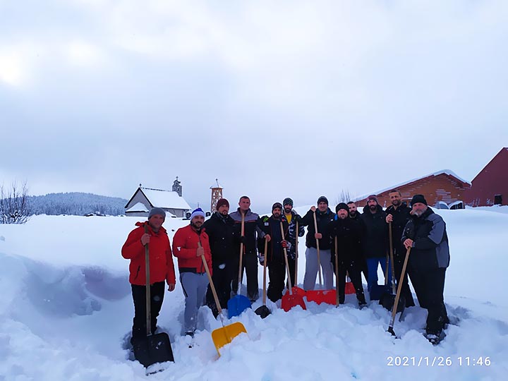 Припреме за празник Светог Саве на Жабљаку