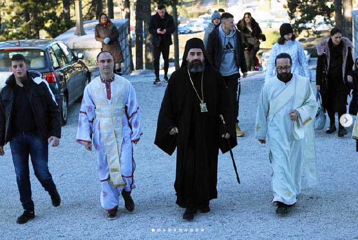 Епископ Методије на Богојављење служио у никшићком Саборном храму