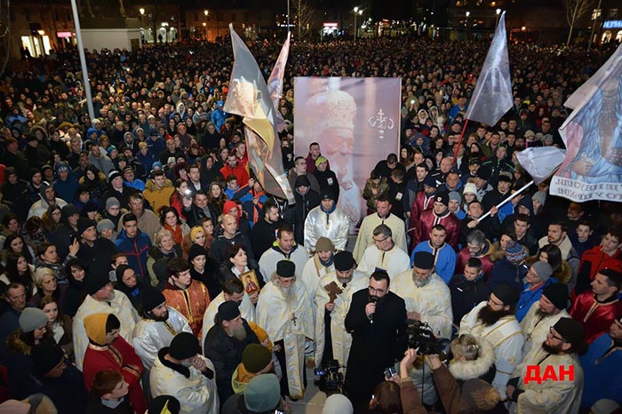 Литија у Никшићу