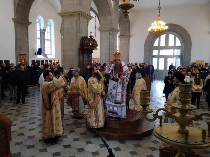 Литургија у Саборном храму у Никшићу