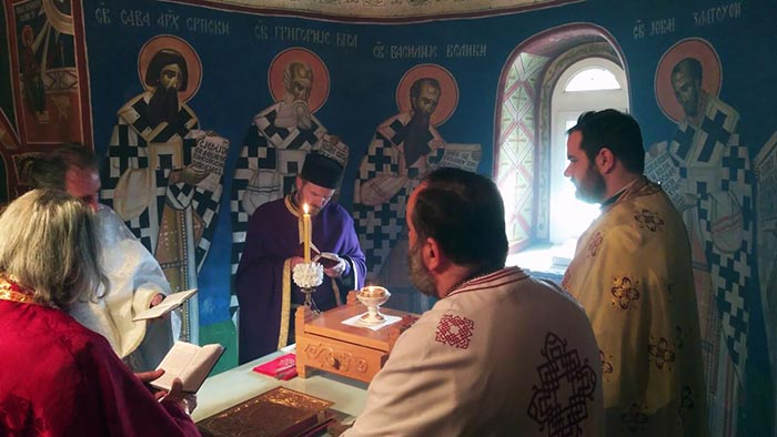 Литургија Пређеосвећених Дарова и Јелеосвећење у Страшевини