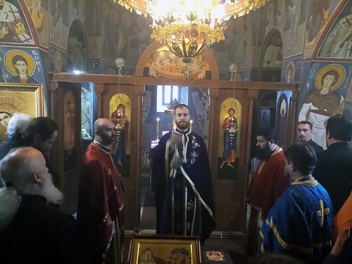 Литургија Пређеосвећених Дарова у манастиру Блишкова