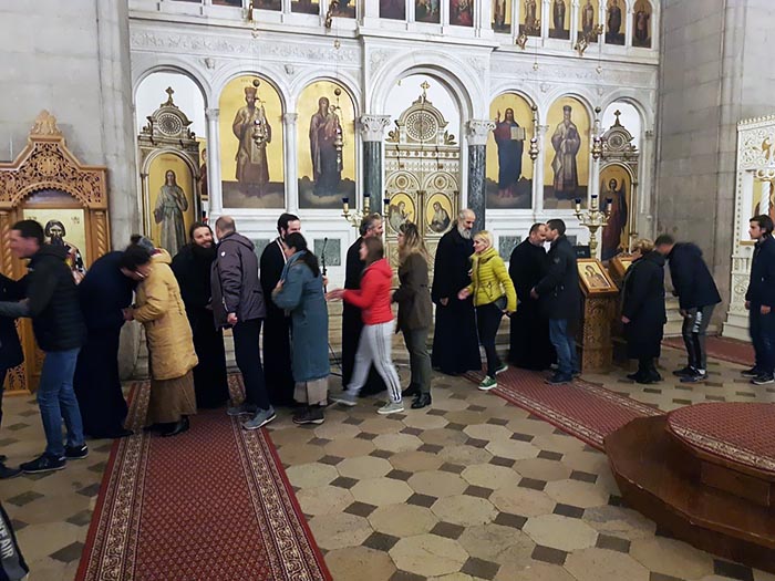 Вечерњa с чином праштања у Никшићу