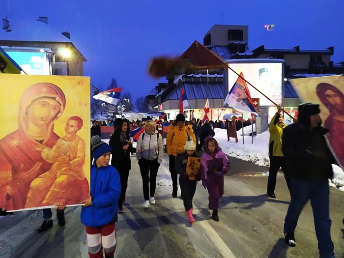 Молебан и литија на Жабљаку