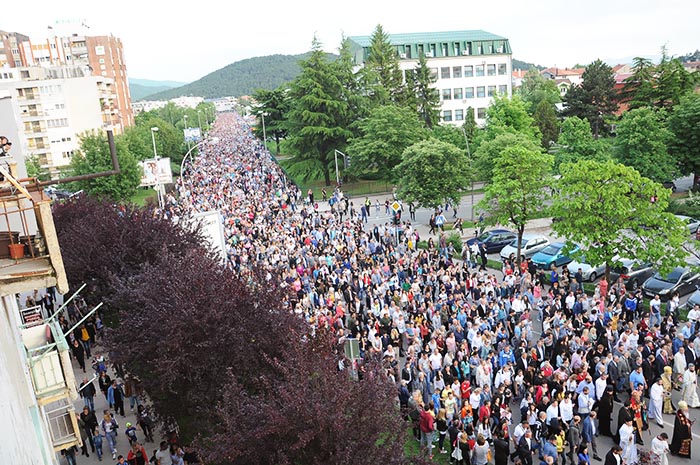 Свечана Литија прошла кроз Никшић