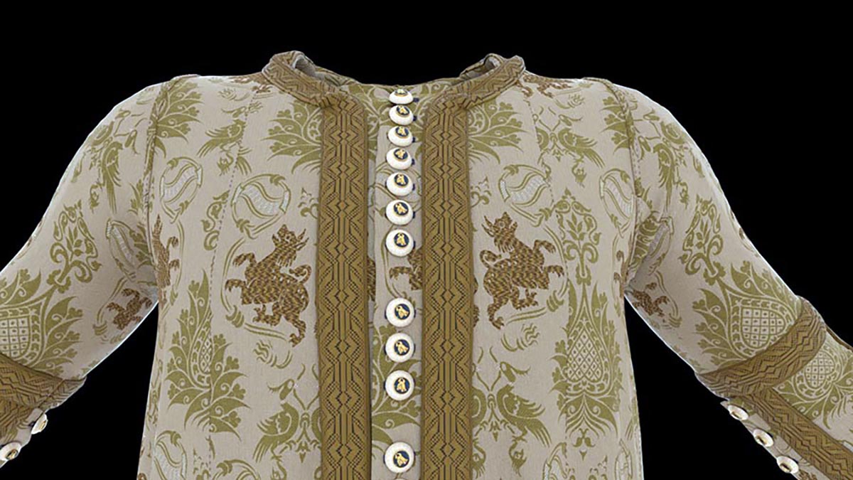 3D реконструкција свечане одежде Светог кнеза Лазара