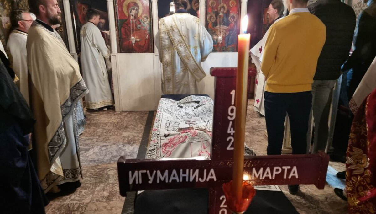 У манастиру Гориоч данас је сахрањена Мати Марта, игуманија ове Свете обитељи