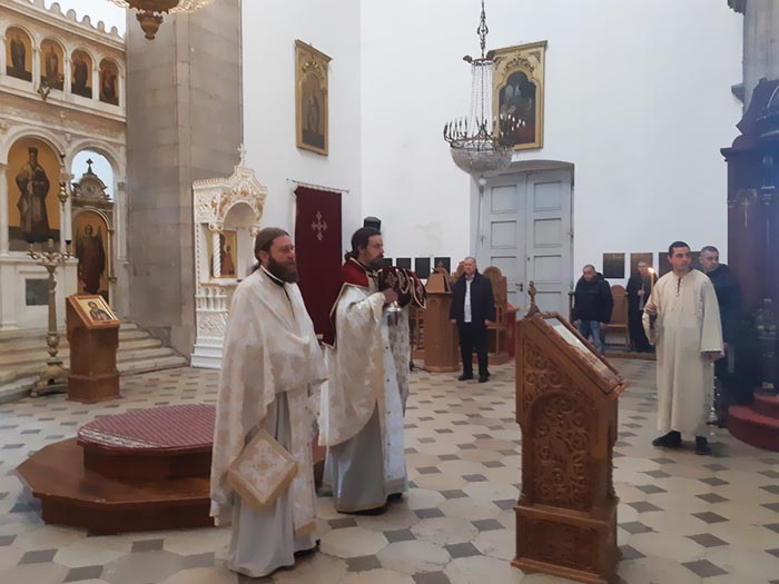 Литургија на Светог Јована Златоустог служена у Никшићу