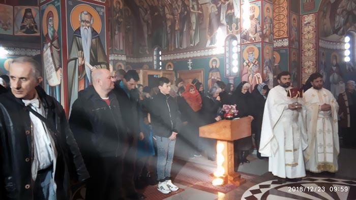 Литургијско сабрање у мојковачком Саборном храму