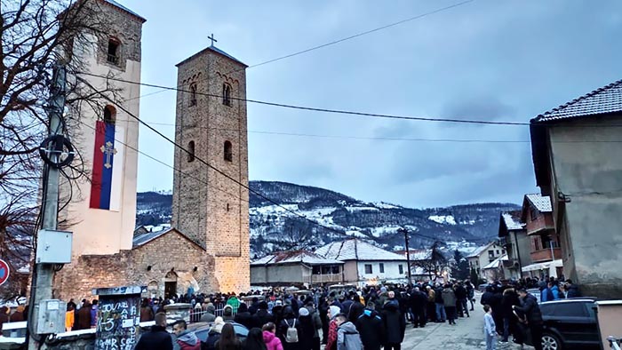 Молебан и литија у Бијелом Пољу