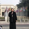 Протестни скуп испред сједишта Уједињених Нација у Женеви