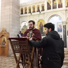 Литургија одслужена на Бадњи дан у Саборном храму у Никшићу