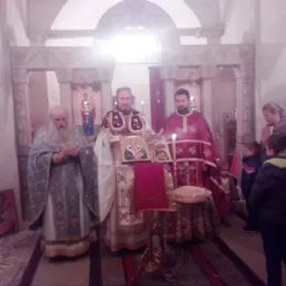 Литургија и храмовна слава у Бањанима