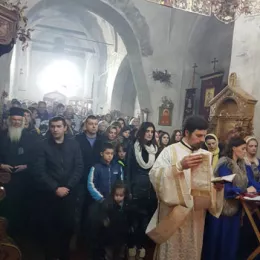 Поноћна Божићна Литургија у манастиру Ђурђеви Ступови