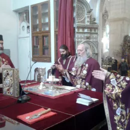 Литургија у Саборном храму у Никшићу на празник Сабора Пресвете Богородице