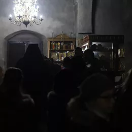 Епископ Јоаникије на Бадњи дан богослужио у манастиру Ђурђеви Ступови