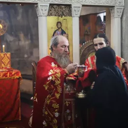 Епископ Јоаникије на Бадњи дан богослужио у манастиру Ђурђеви Ступови