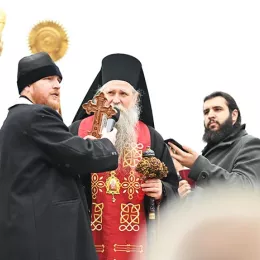 Литија и пливање за Часни крст у Беранама: Први до крста Александар Ралевић