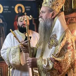 Архијерејска Литургија у Пећкој Патријаршији