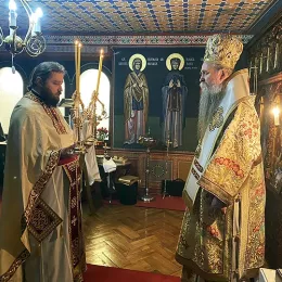 Архијерејска Литургија у Пећкој Патријаршији