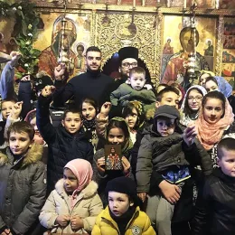 СВЕТИ САВА У ХРАМУ СВ. НИКОЛЕ