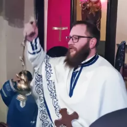 Пливање за Часним крстом на Богојављење, први пут, организовано у Плужинама