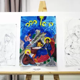 Изложба „Дјеца и млади у сусрет Божићу“ отворена у Никшићу