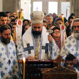 Епископ Методије на Богојављење служио Литургију са водоосвећењем у Никшићу