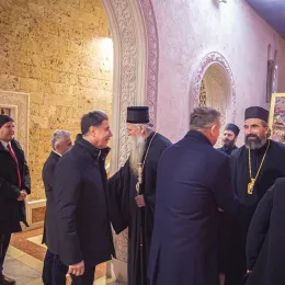 Митрополит Јоаникије на божићном пријему