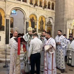 Епископ Методије на Бадњи дан служио Литургију у никшићкој Саборној цркви