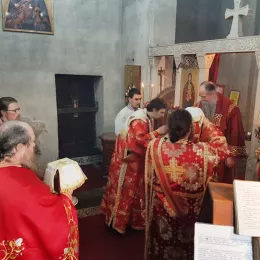 Литургија у манастиру Ђурђеви Ступови