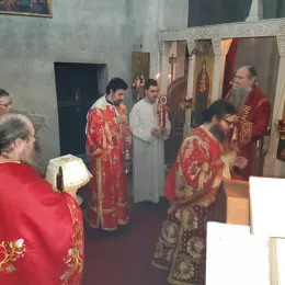 Литургија у манастиру Ђурђеви Ступови