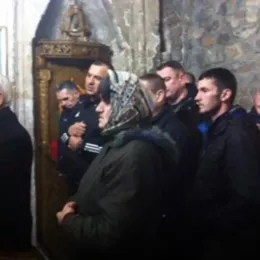 Литургија у цкрви Светих Апостола Петра  и Павла у Бијелом Пољу