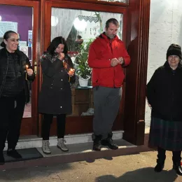 Отац Обрен Јовановић на литији у Никшићу