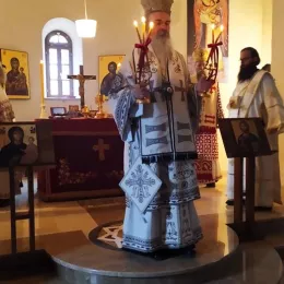 Епископ Теодосије служио Литургију у Жупском манастиру